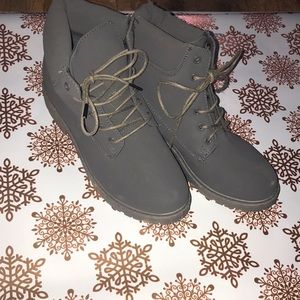 Winter grey boots
